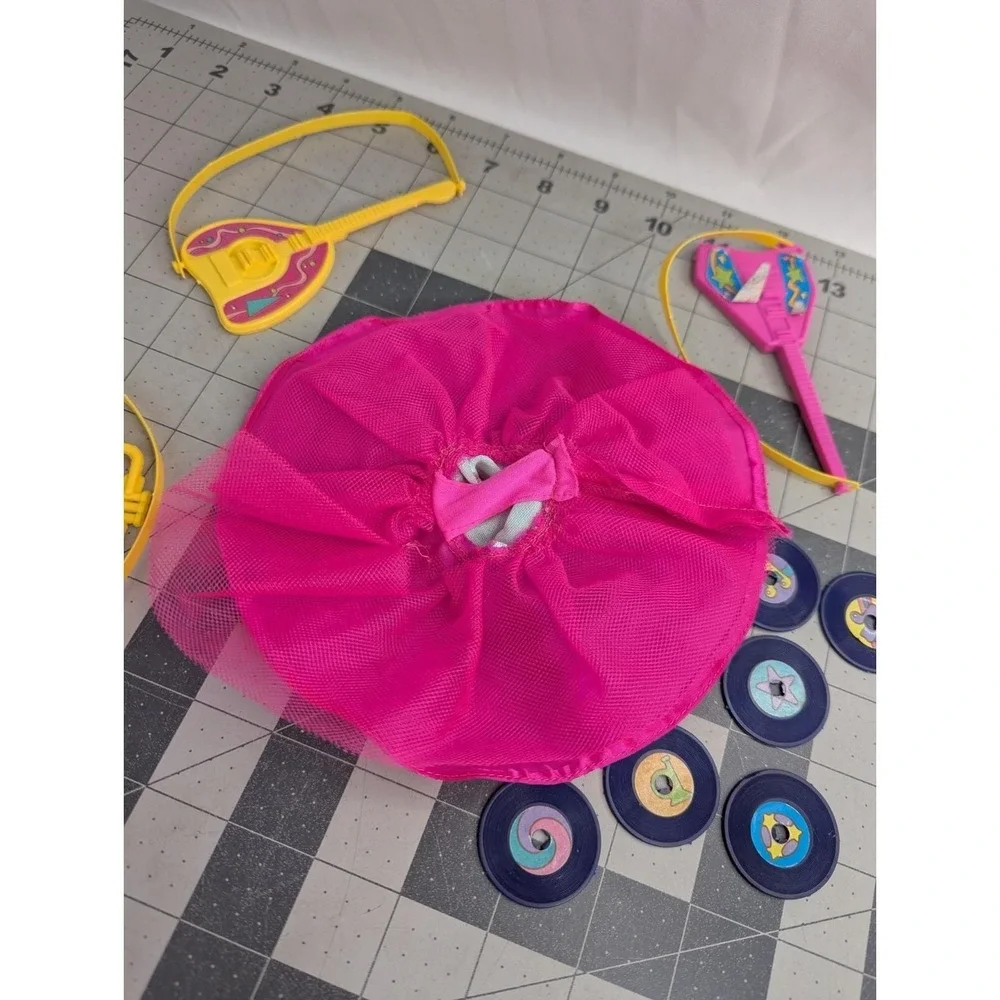 Barbie Sensations Dress Music Instruments Guitar‎ Jukebox Records Lot